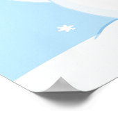 Snowman Holding A Broom Poster ポスター (角)