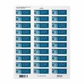 Snowman House Presents Personalized Christmas ラベル (フルシート)