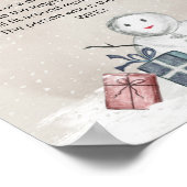 Snowman how big is mommy's belly game poster ポスター (角)