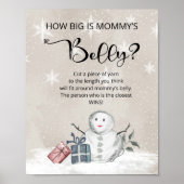 Snowman how big is mommy's belly game poster ポスター (正面)