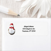 Snowman in Red Cutout ラベル (インサイチュ)