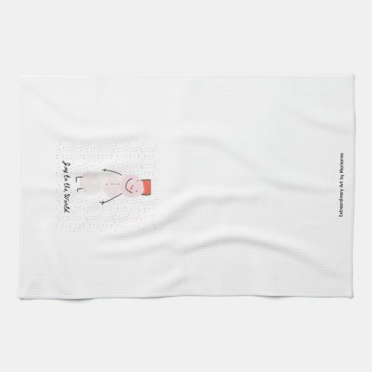 Snowman Kitchen Towel キッチンタオル (横)