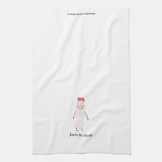 Snowman Kitchen Towel キッチンタオル (縦)