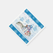Snowman | Let it Snow ペーパーナプキン スタンダードカクテルナプキン (角)