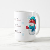Snowman Let it Snow Mug コーヒーマグカップ (正面右)