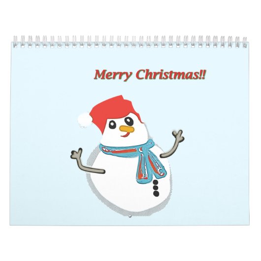 Snowman. Merry christmas!! カレンダー (カバー)