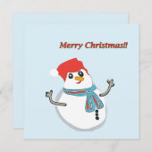 Snowman, Merry Christmas!! シーズンカード (正面/裏面)