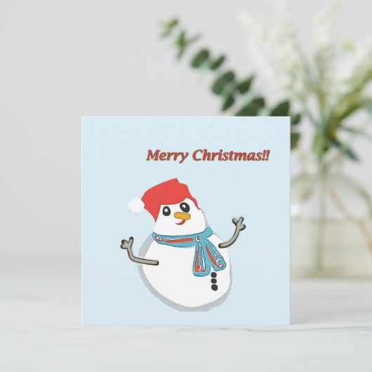 Snowman, Merry Christmas!! シーズンカード (スタンド正面)