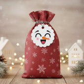 Snowman Merry Christmas Cute Smiling Face Winter フェイバータグ