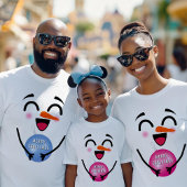 Snowman Merry Christmas Cute Smiling Face Winter Tシャツ