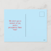 Snowman Merry Christmas Postcard シーズンポストカード (裏面)