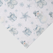 Snowman & Mittens Tissue Paper – Blue Winter Gift  薄葉紙 (詳細)