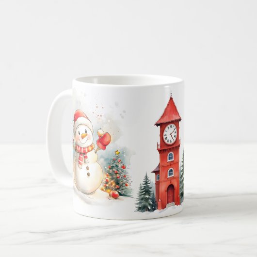 Snowman  Mug コーヒーマグカップ (正面左)