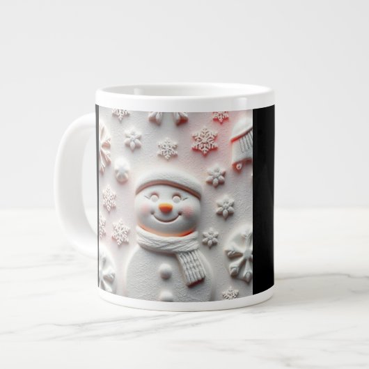 Snowman Mug  ジャンボコーヒーマグカップ (正面左)
