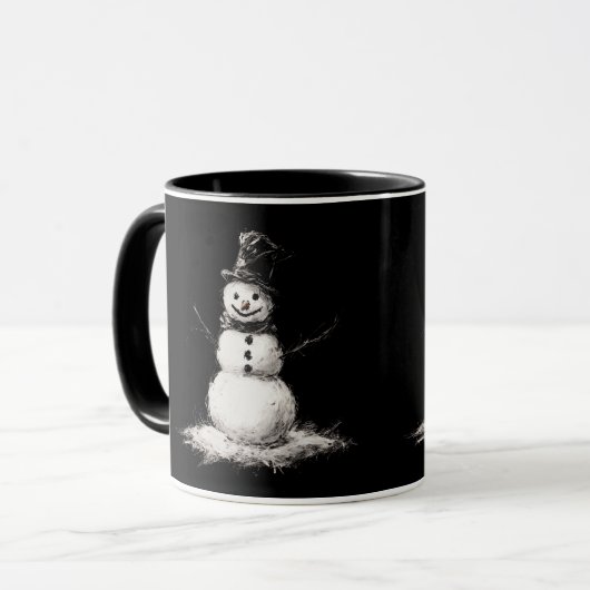 Snowman mug マグカップ (正面左)