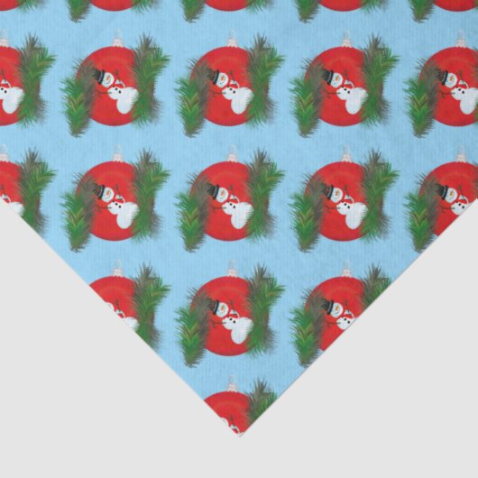 Snowman on ornament 薄葉紙 (詳細)