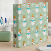 Snowman On Peppermint Green ラッピングペーパー