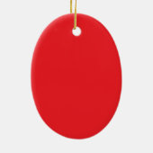 Snowman oval ceramic ornament セラミックオーナメント (裏面)