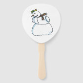 Snowman paddle hand fans ハンドファン (裏面)
