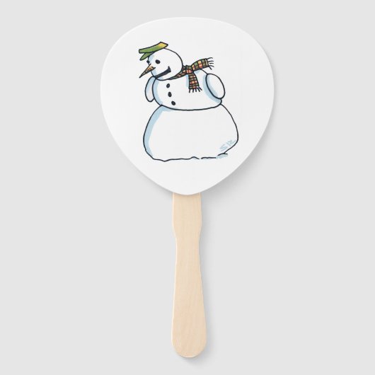 Snowman paddle hand fans ハンドファン (正面)