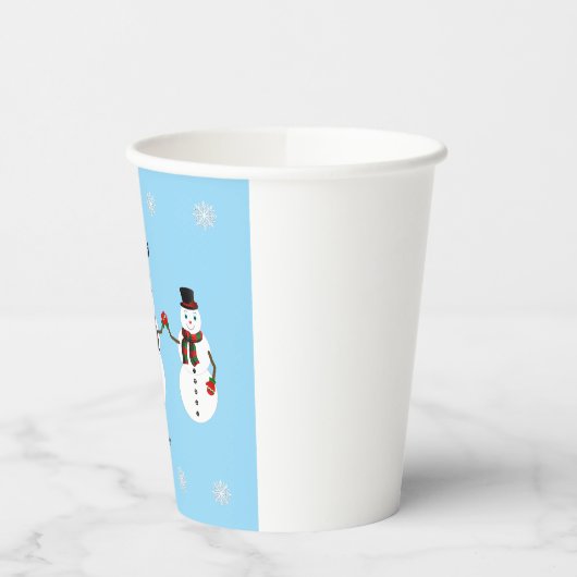 Snowman Paper cup 紙コップ (左)