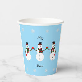 Snowman Paper cup 紙コップ