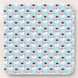 Snowman pattern コースター