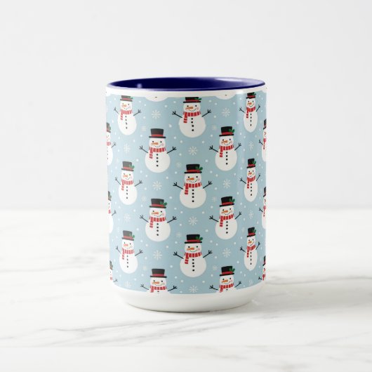 Snowman pattern マグカップ (中央)