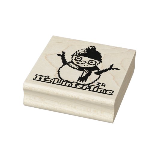 Snowman PixelArt, Pixel Art,  ラバースタンプ (スタンプ)