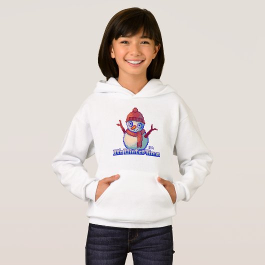 Snowman PixelArt, Pixel Art, sweater (正面フル)