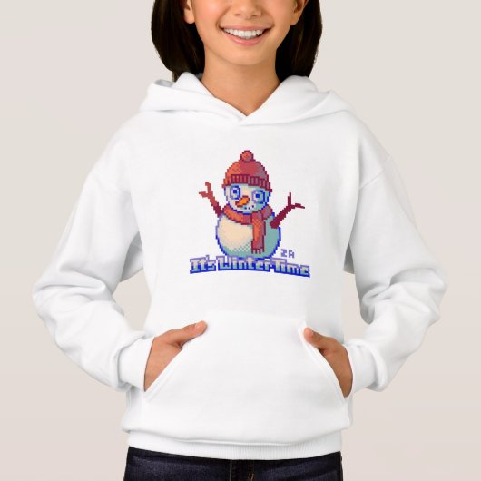 Snowman PixelArt, Pixel Art, sweater (正面)