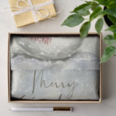 Snowman Plaid Winter Christmas Tissue Paper 薄葉紙 (ギフト)