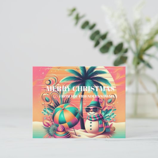 SNOWMAN POST CARD シーズンカード (スタンド正面)