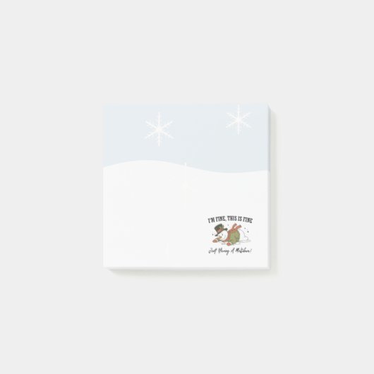 Snowman Post It Notes | Christmas Notes ポストイット (正面)