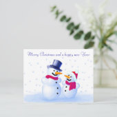 Snowman Postcard シーズンポストカード (スタンド正面)