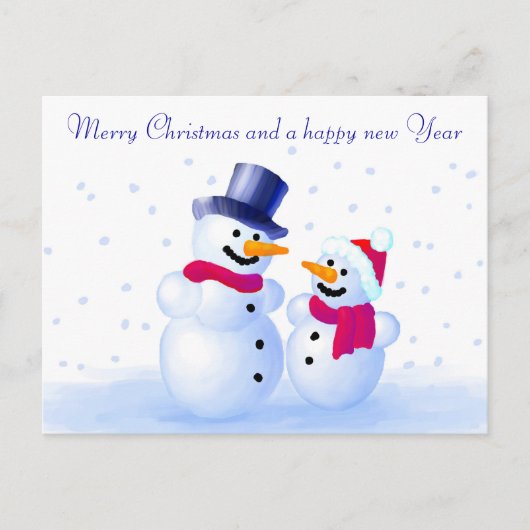 Snowman Postcard シーズンポストカード (正面)