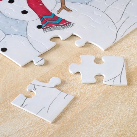 Snowman Puzzle ジグソーパズル (側面)