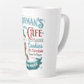 Snowman’s Café – Whimsical Winter Treats & Cheer カフェラテマグ (右アングル)