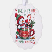 Snowman’s Cozy Christmas Chaos オーナメントカード (左)