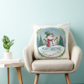 Snowman’s Joyful Christmas Welcome クッション (椅子)