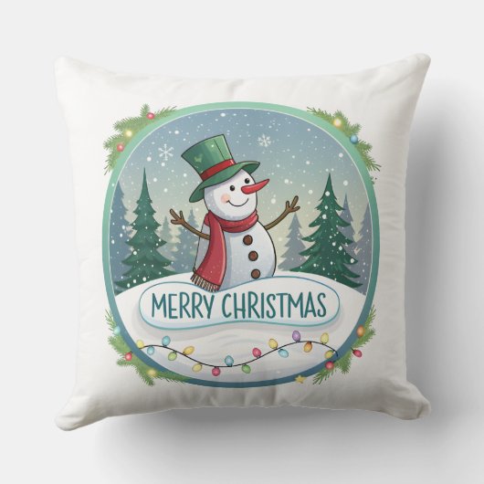 Snowman’s Joyful Christmas Welcome クッション (裏面)