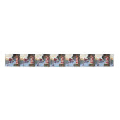 Snowman Saluting an American Flag サテンリボン (正面)