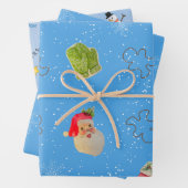 Snowman, Santa wrapping paper ラッピングペーパーシート (インサイチュ)