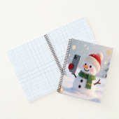 Snowman Selfie Christmas Notebook ノートブック (内部)
