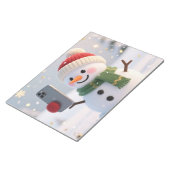 Snowman Selfie Christmas Notepad ノートパッド (アングル)