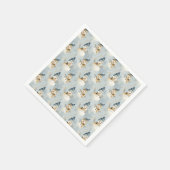 Snowman Serenade スタンダードカクテルナプキン (角)