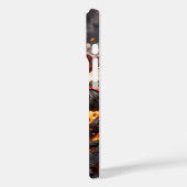 Snowman shredding down an active volcano Case-Mate iPhoneケース (裏面 / 左)