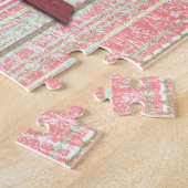 Snowman Snow Globe Retro Puzzle Art ジグソーパズル (側面)