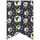 Snowman Snow Globes バンティングフラッグ (第1の旗)