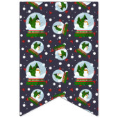 Snowman Snow Globes バンティングフラッグ (第3の旗)